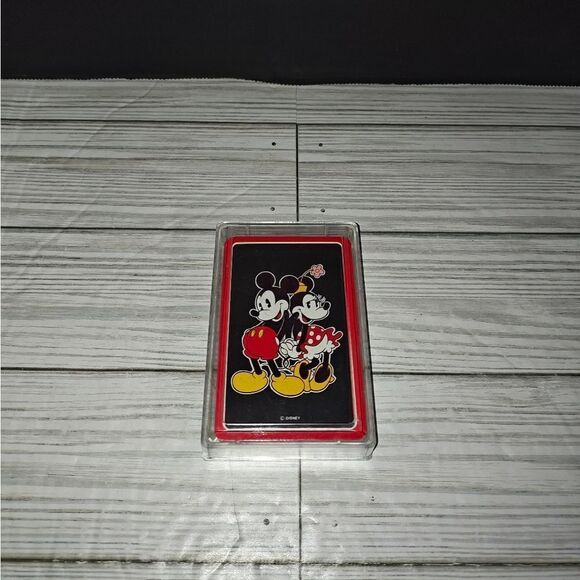 The Walt Disney Company Vintage Plastic Coated Playing Cards Mickey & Minnie - Picture 1 of 7